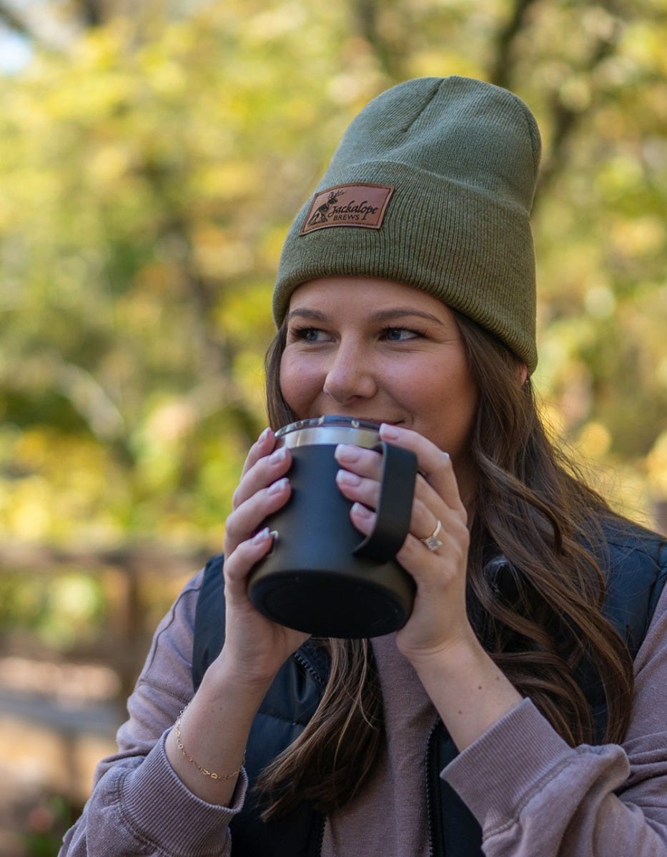 Get outdoors and cozy up in this winter essential beanie
